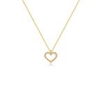 Heart Necklace Gold