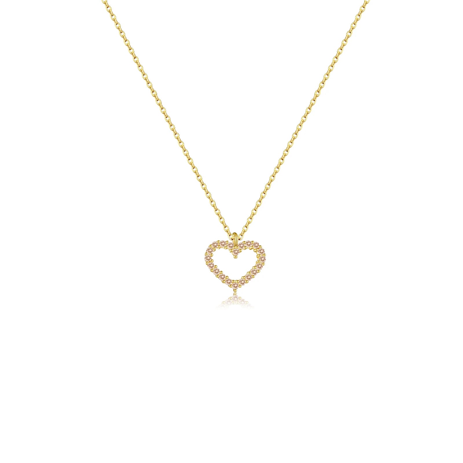 Heart Necklace Gold