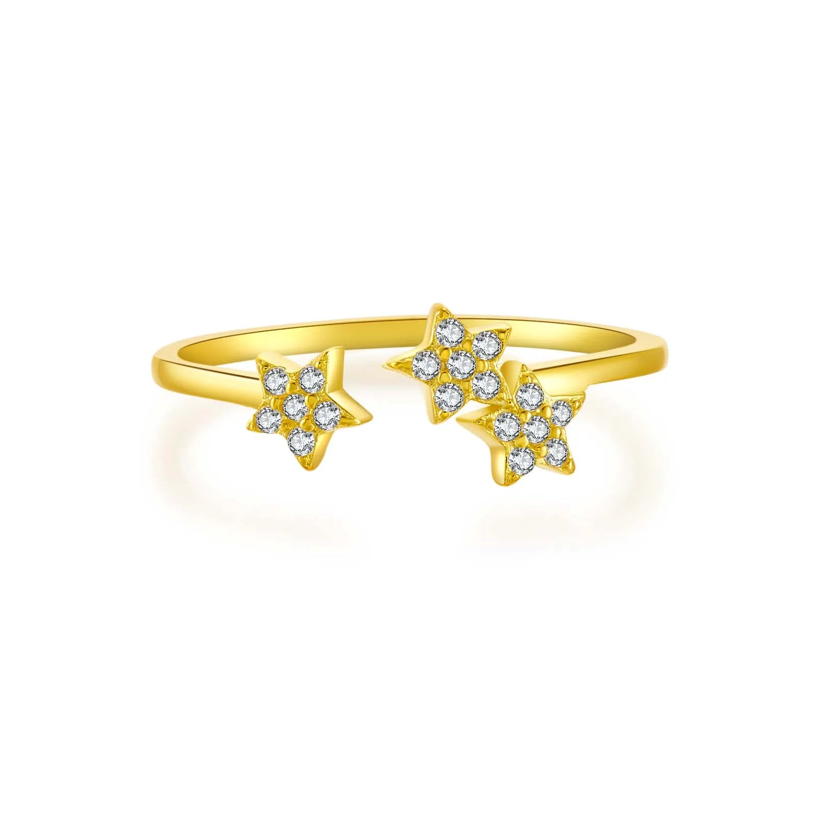 Sky Spakle Star Resizable Rings