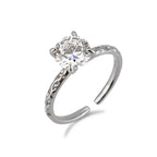 Big Zircon Resizable Rings