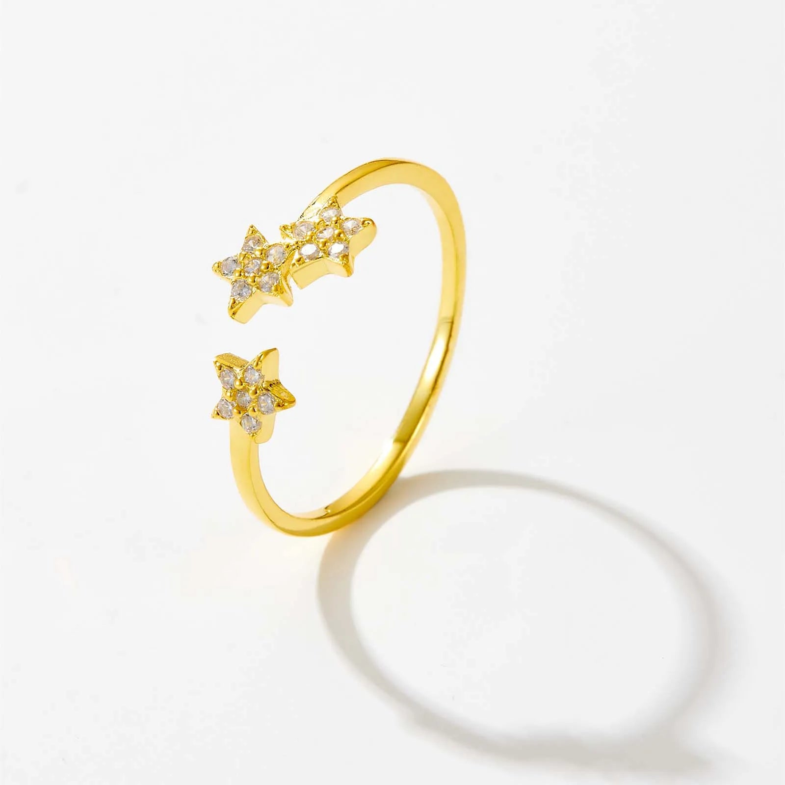 Sky Spakle Star Resizable Rings