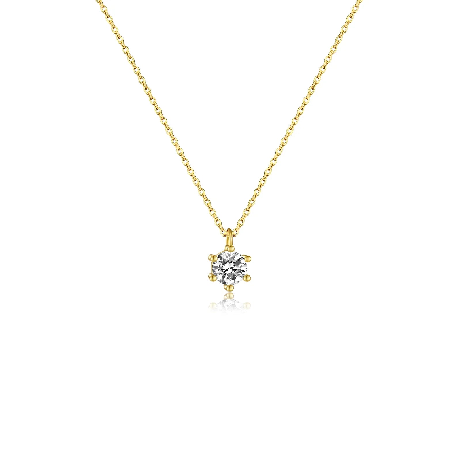 Crystal Necklace Gold