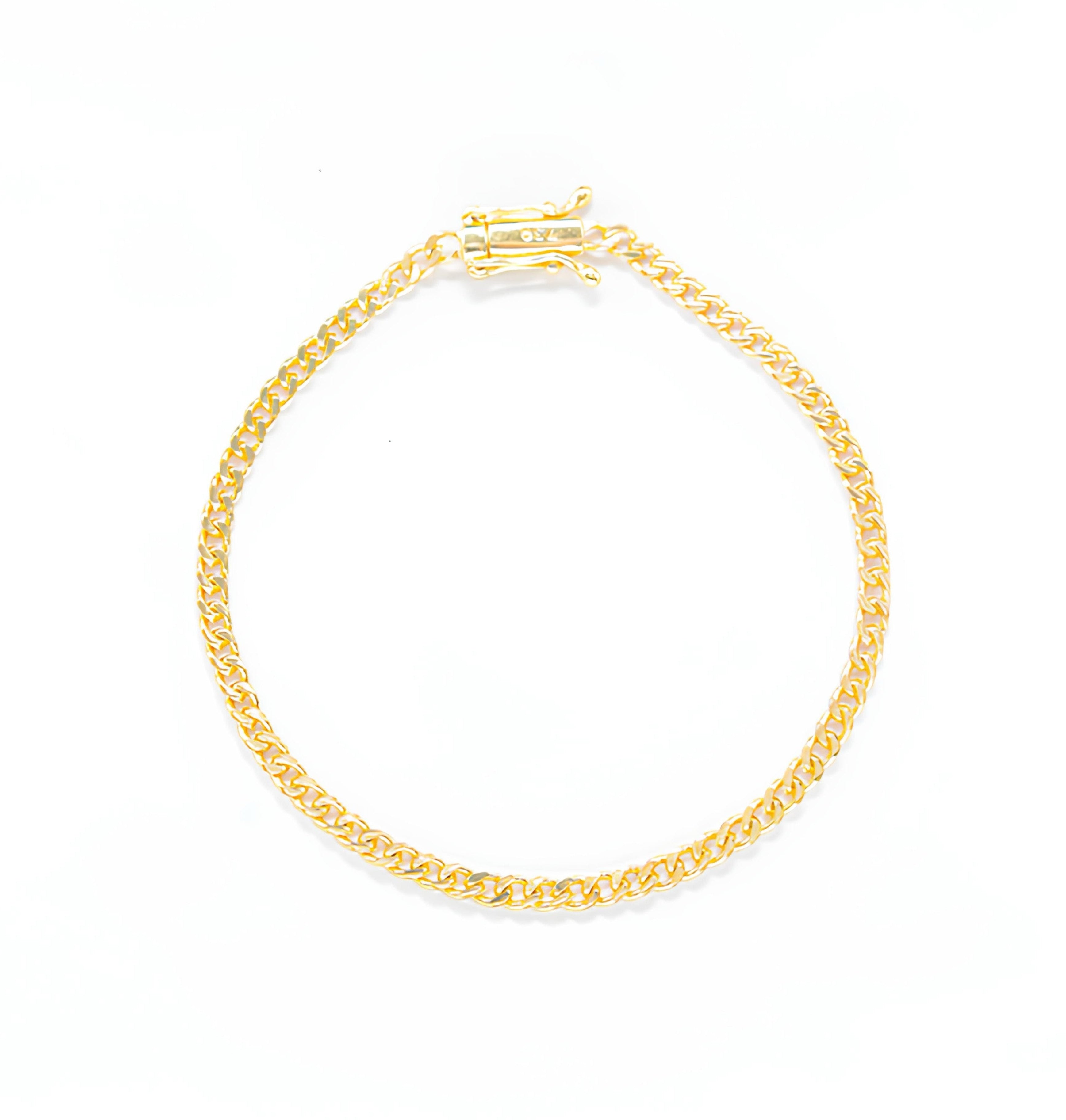 MIAMI CUBAN BRACELETS 3MM - GOLD
