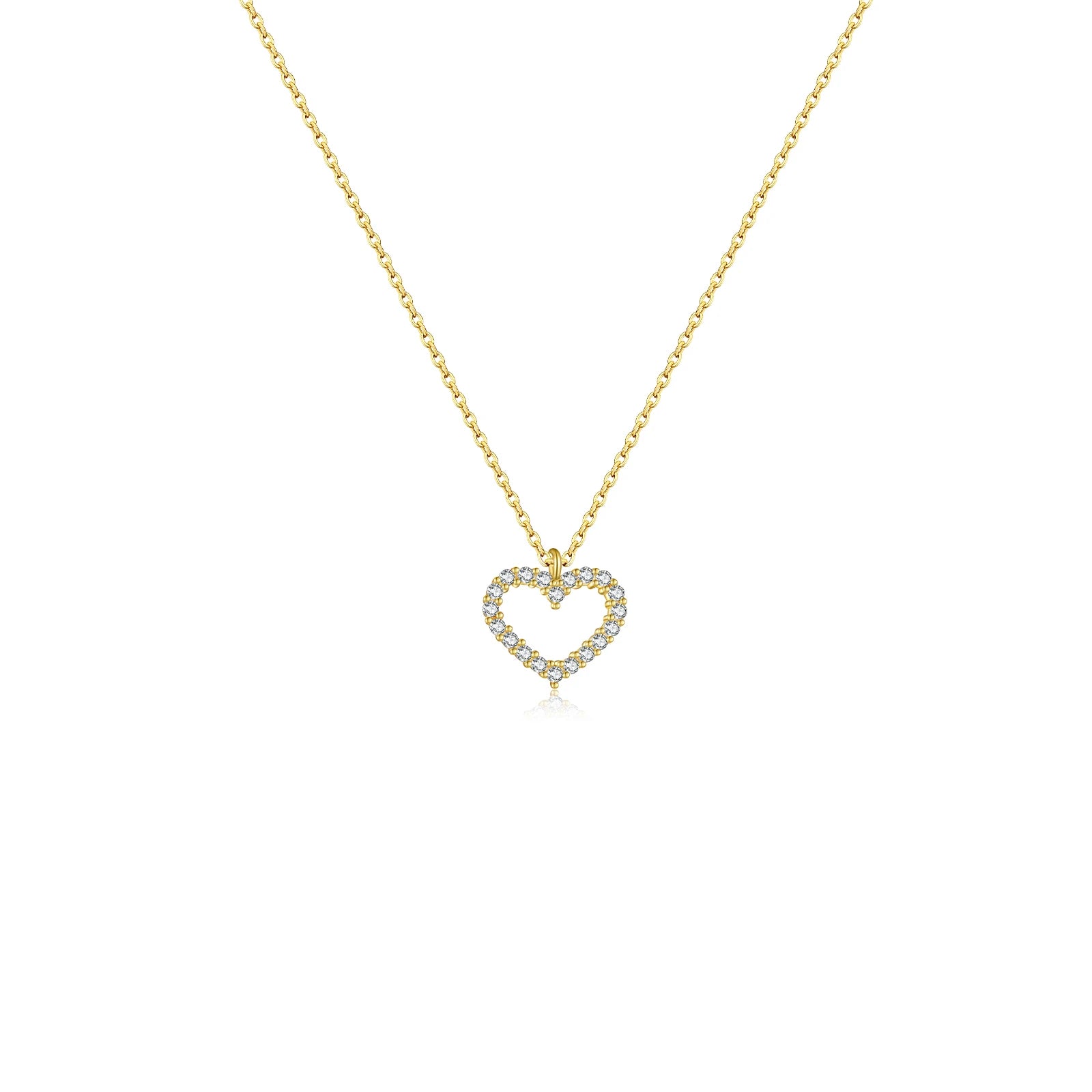 Heart Necklace Gold