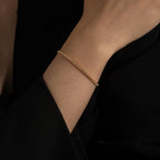 Gold Tennis Zircon Bracelet