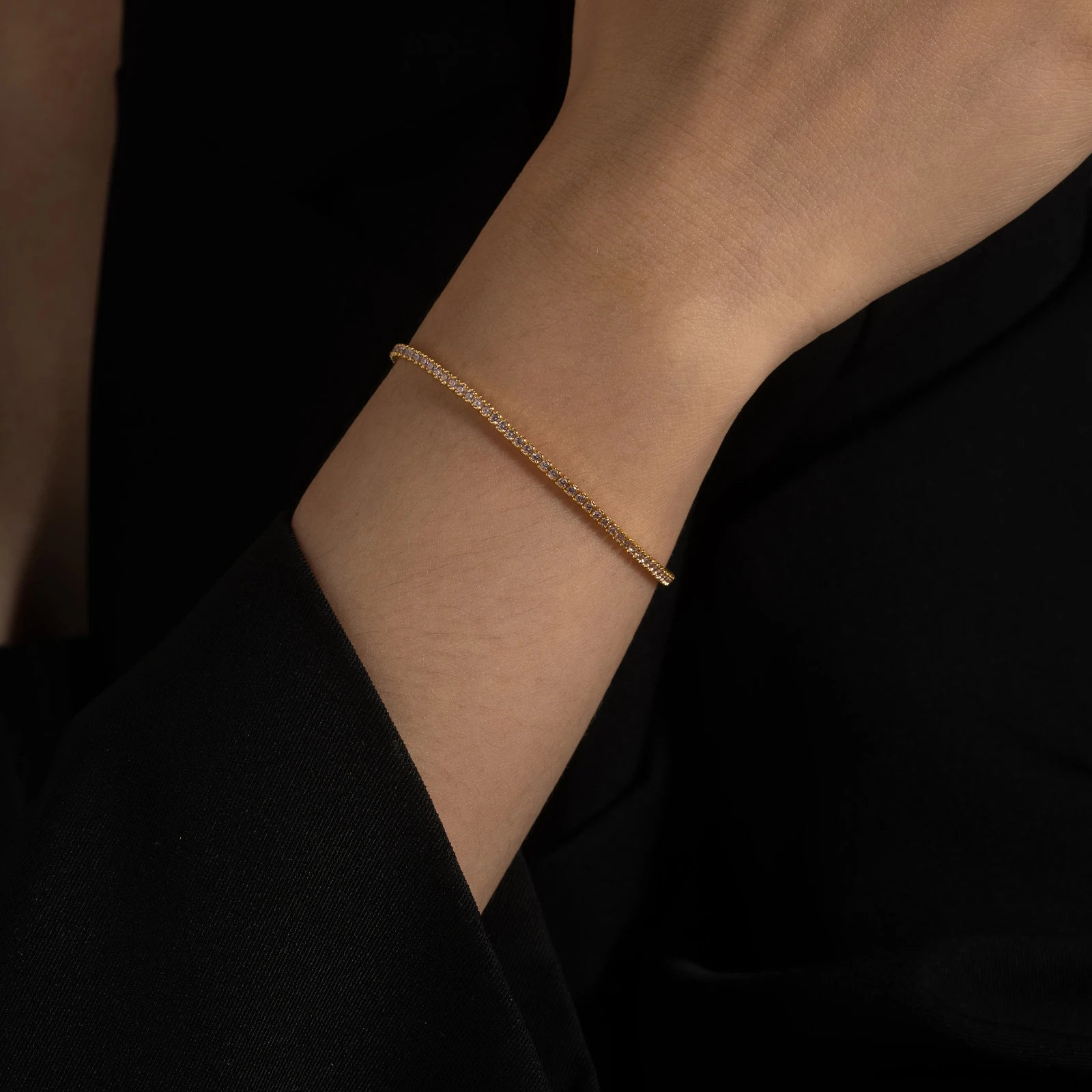 Silver Tennis Zircon Bracelet