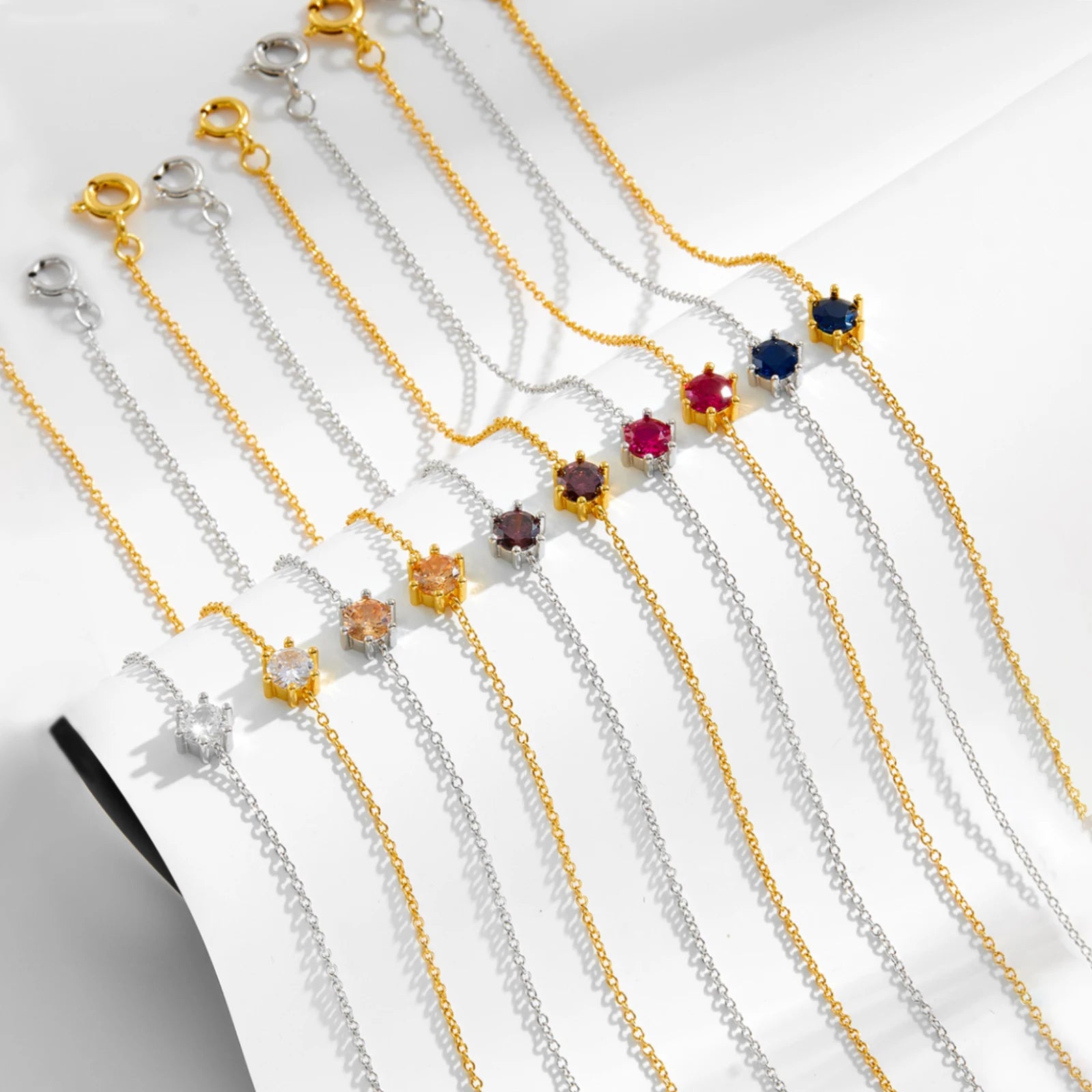 Crystal Zircon Bracelet Silver
