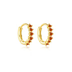Crystal Hoop EarringS