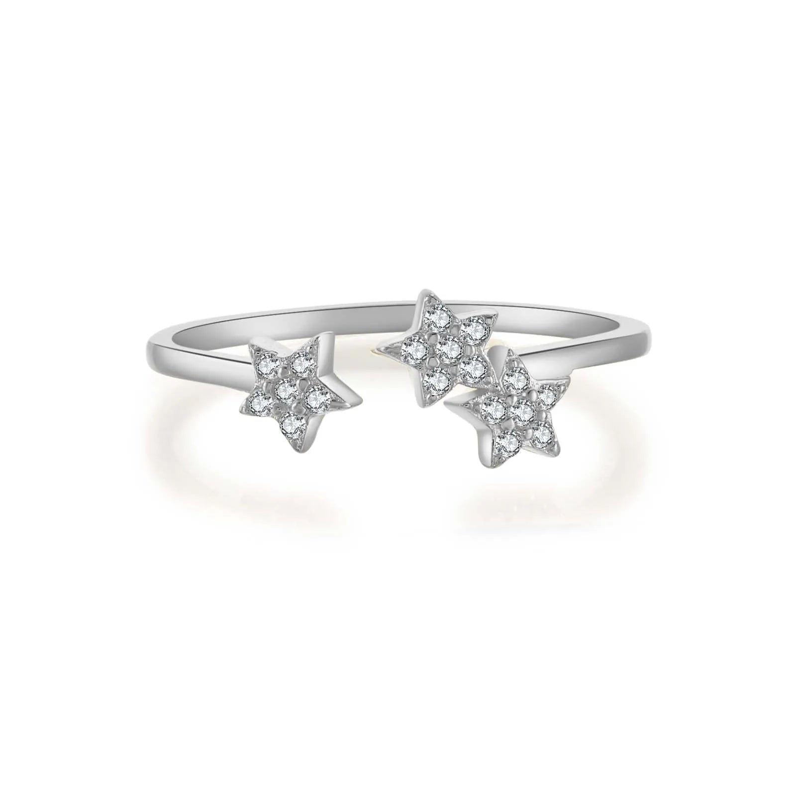 Sky Spakle Star Resizable Rings