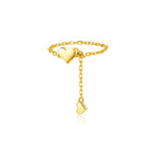 Heart Love Chain Ring