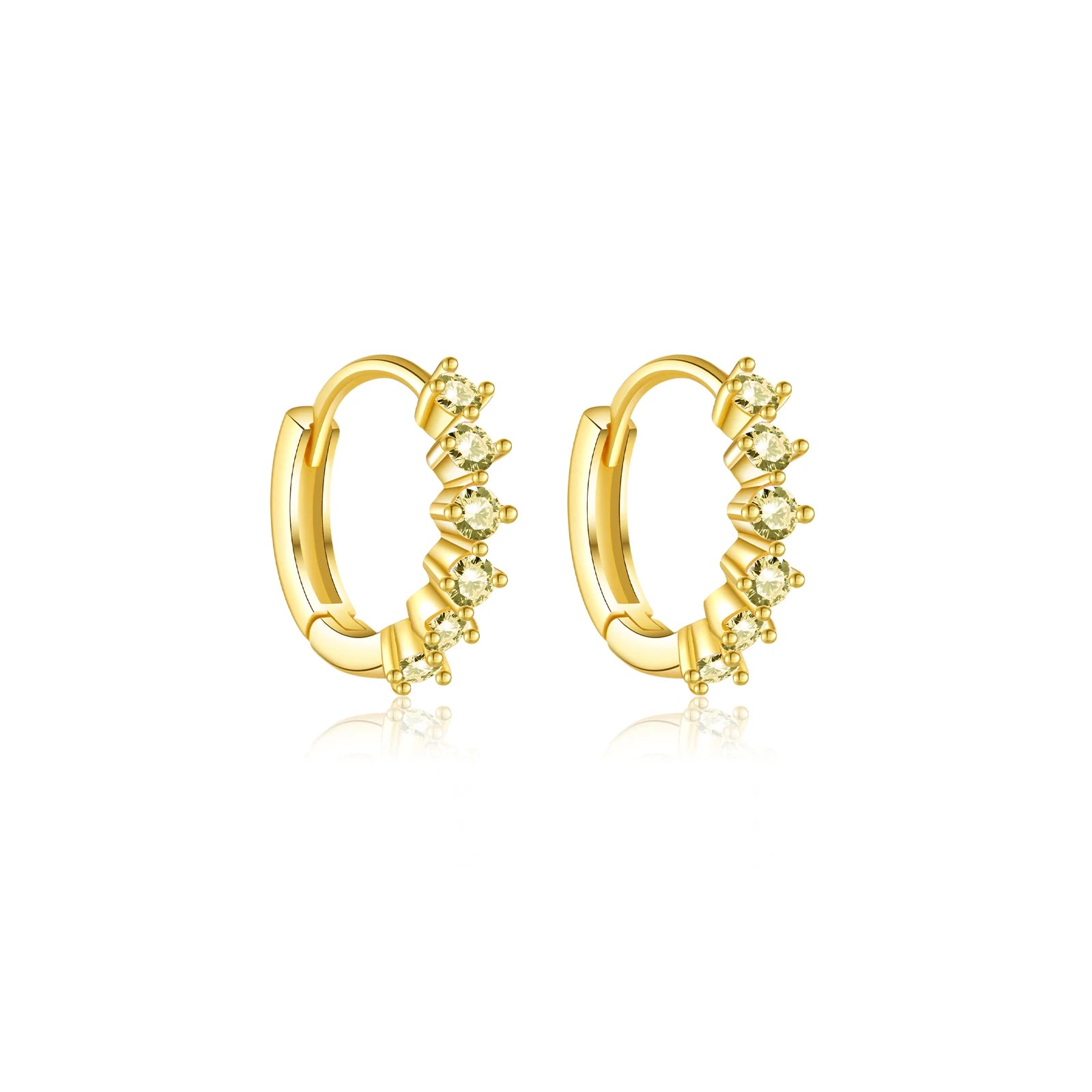 Crystal Hoop EarringS