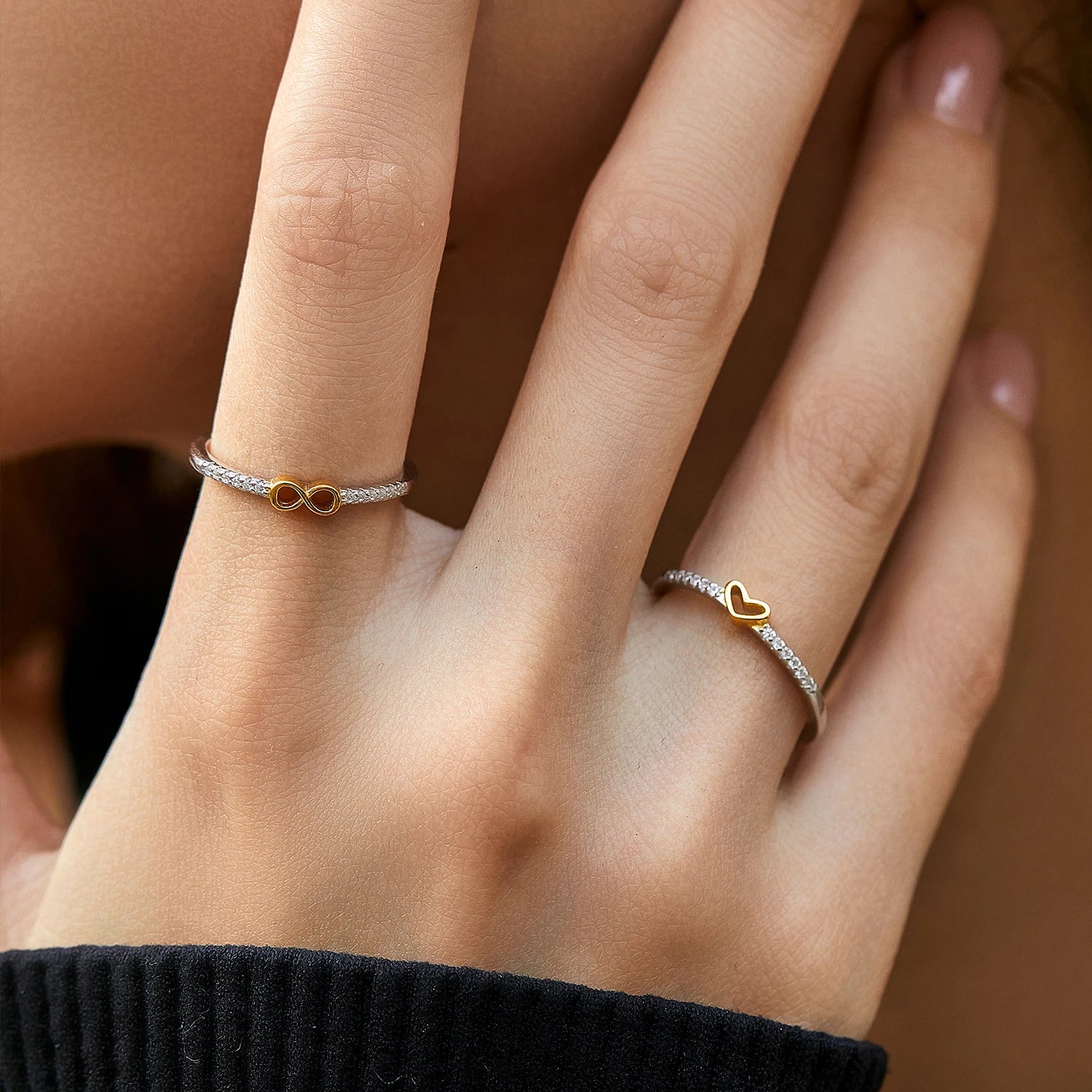Heart-Infinity Ring