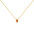 Ovals Zircon Necklace'GOLD