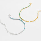 Gold Tennis Paperclip Bracelet