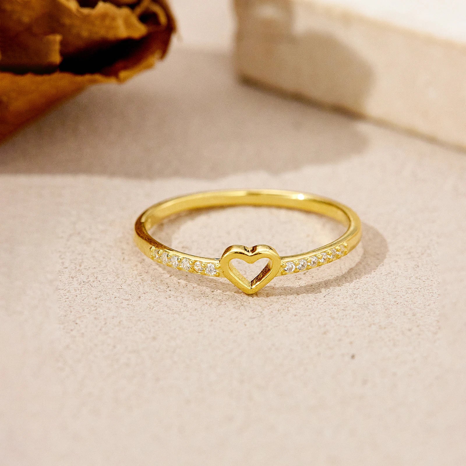 Minimalist Heart-Shaped Ring
