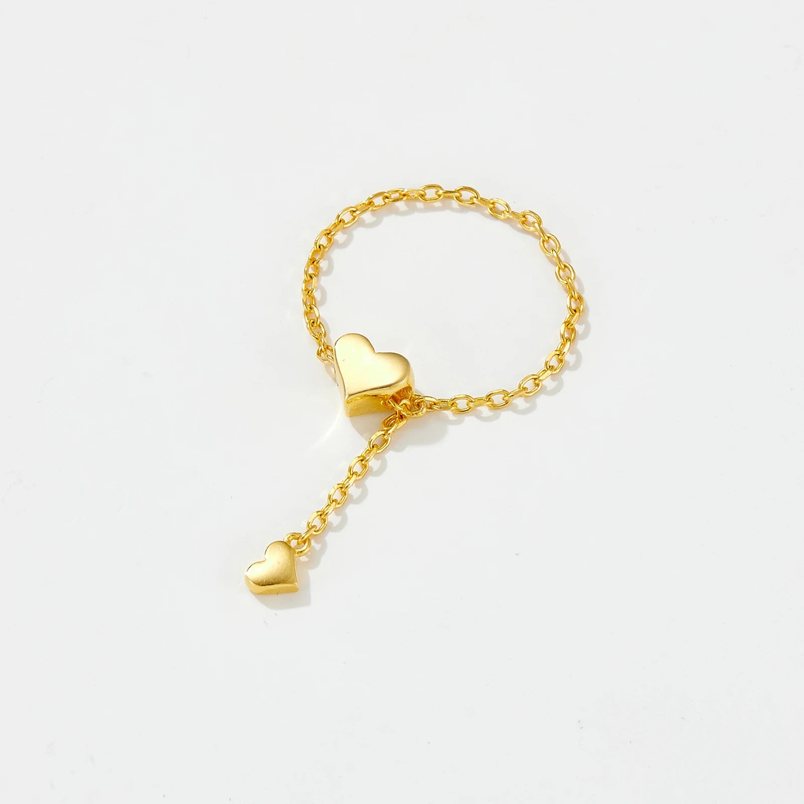 Heart Love Chain Ring