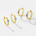 Square Shape Huggies EARRINGS