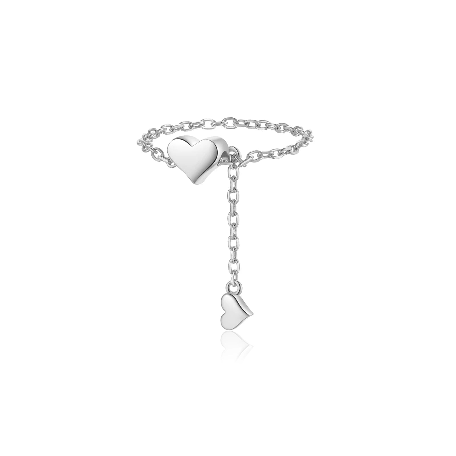 Heart Love Chain Ring