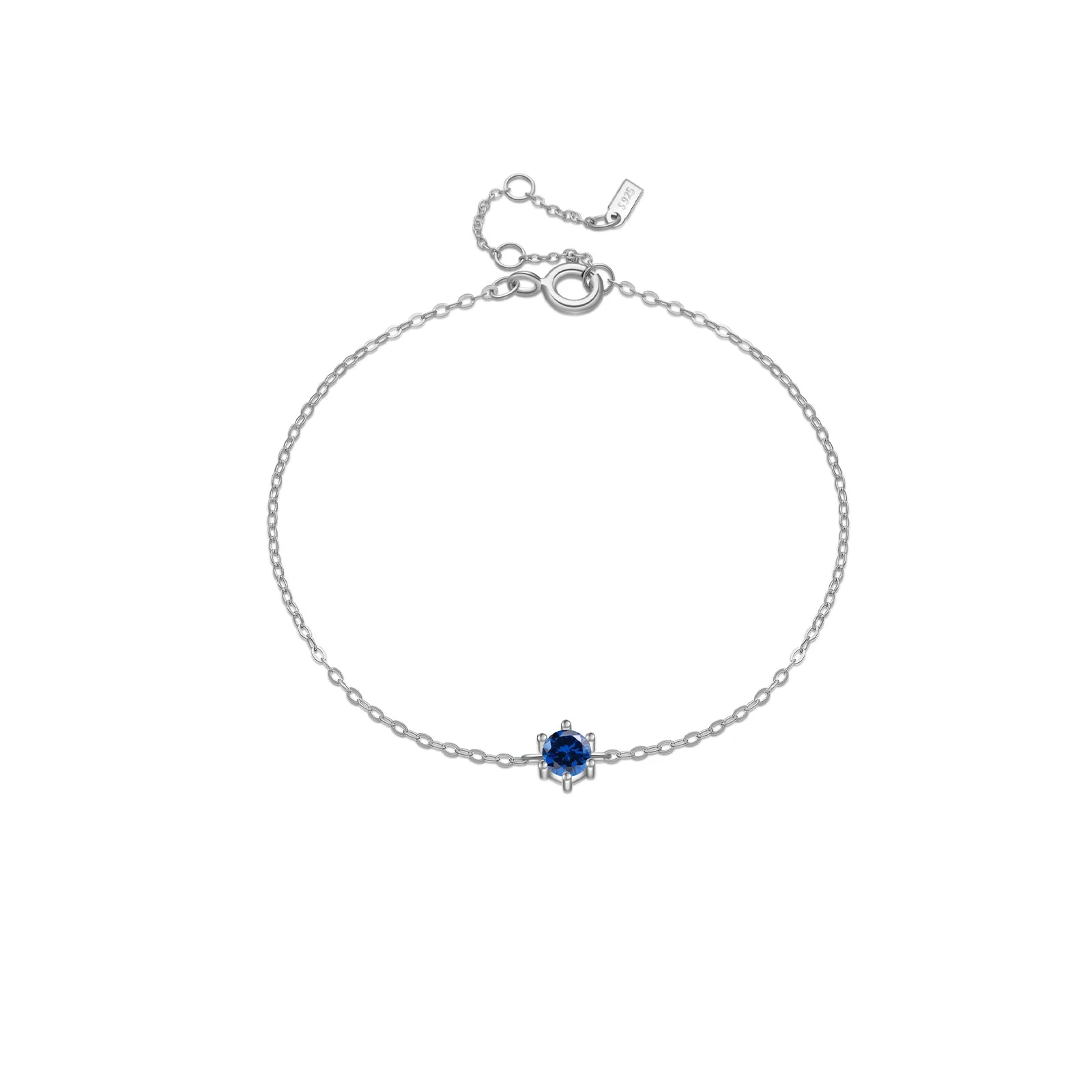 Crystal Zircon Bracelet Silver
