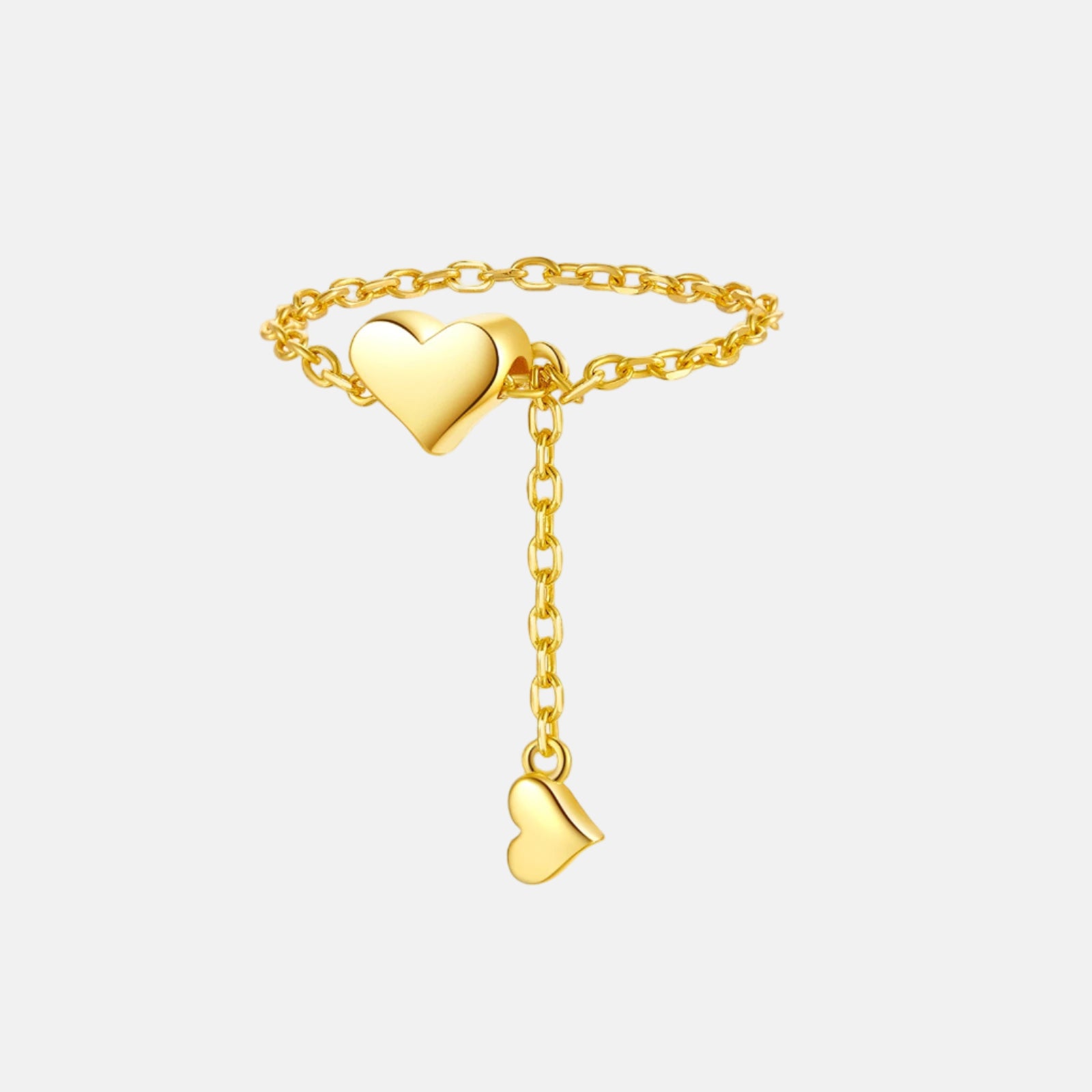 Heart Love Chain Ring