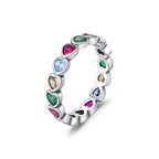Colorful Heart Rings