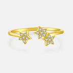 Sky Spakle Star Resizable Rings