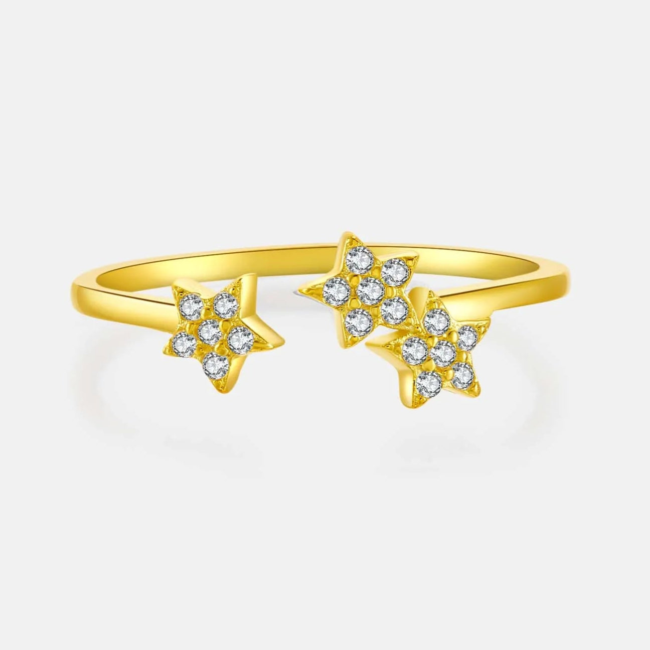 Sky Spakle Star Resizable Rings
