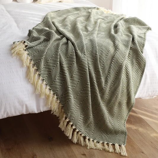 Herringbone Throw Blanket