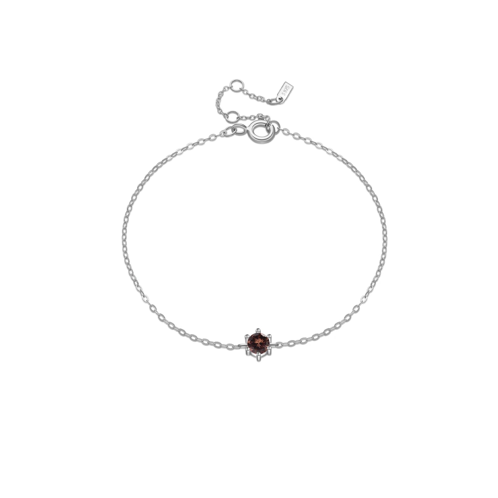Crystal Zircon Bracelet Silver