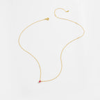 Ovals Zircon Necklace'GOLD