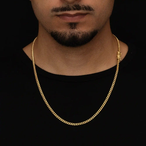 CUBAN CHAIN 4MM  - GOLD