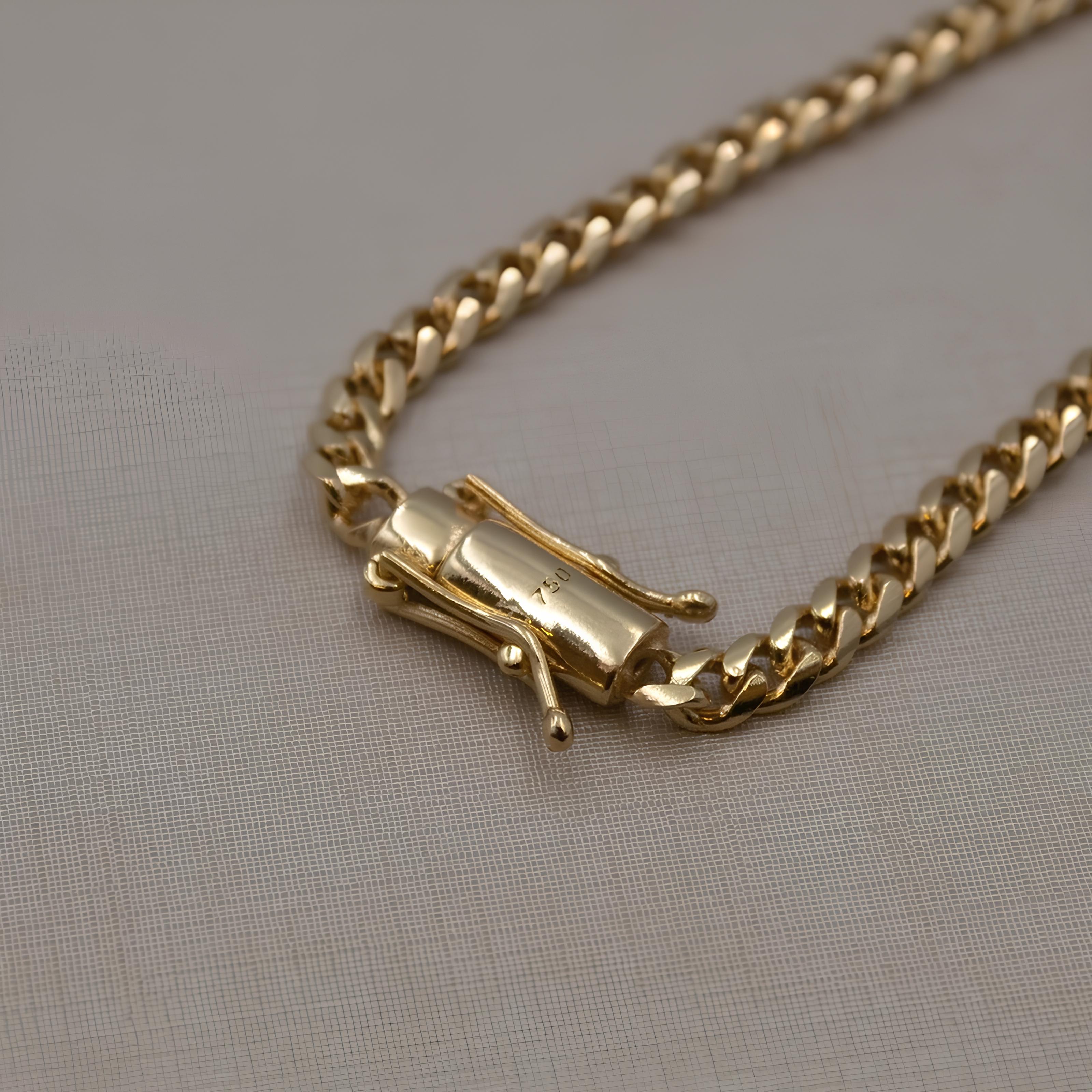 CUBAN CHAIN 4MM  - GOLD