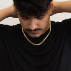 DOUBLE CUBAN CHAIN 6MM - GOLD