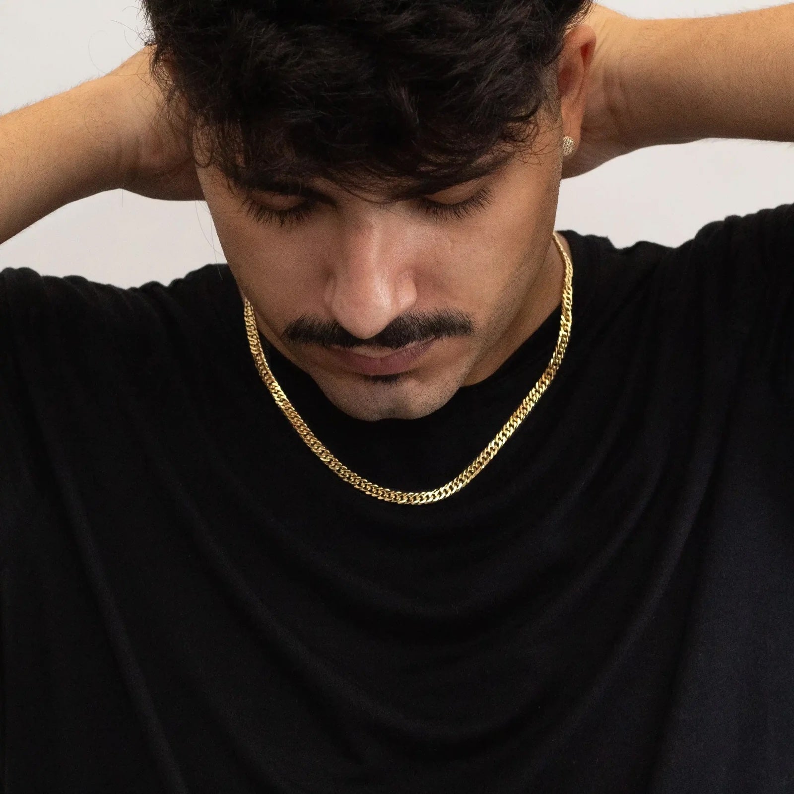 DOUBLE CUBAN CHAIN 6MM - GOLD