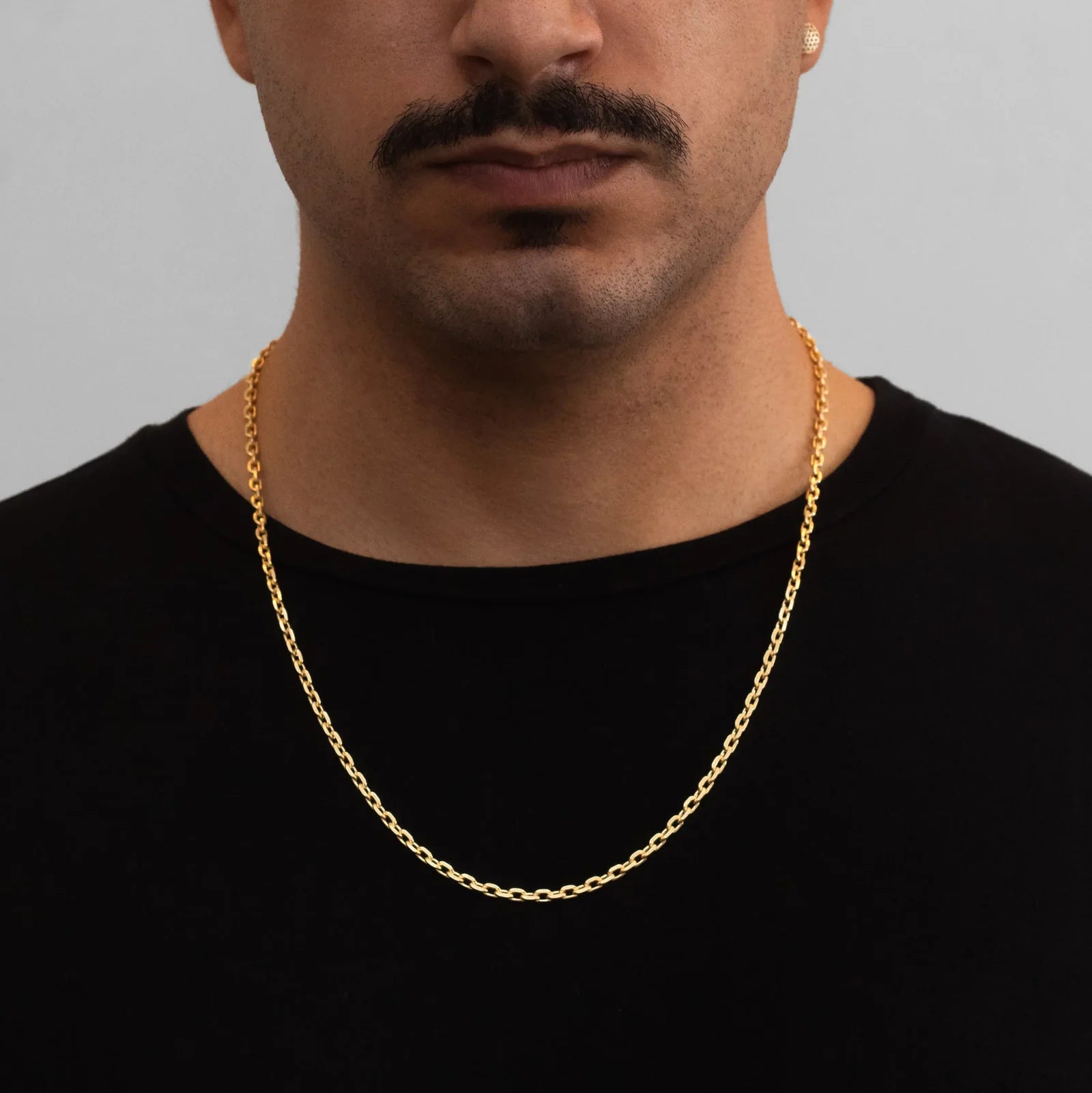 PAPERCLIP CHAIN 4MM  - GOLD