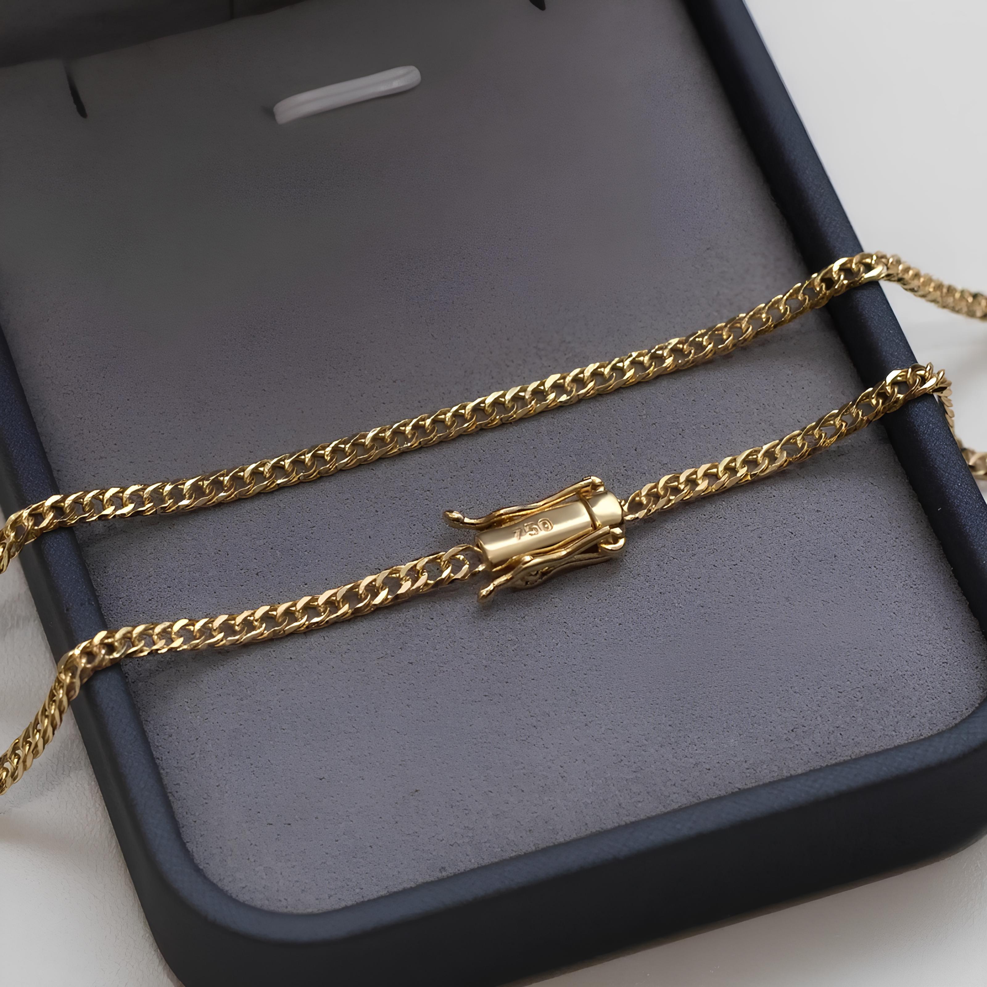 DOUBLE CUBAN CHAIN 3MM - GOLD