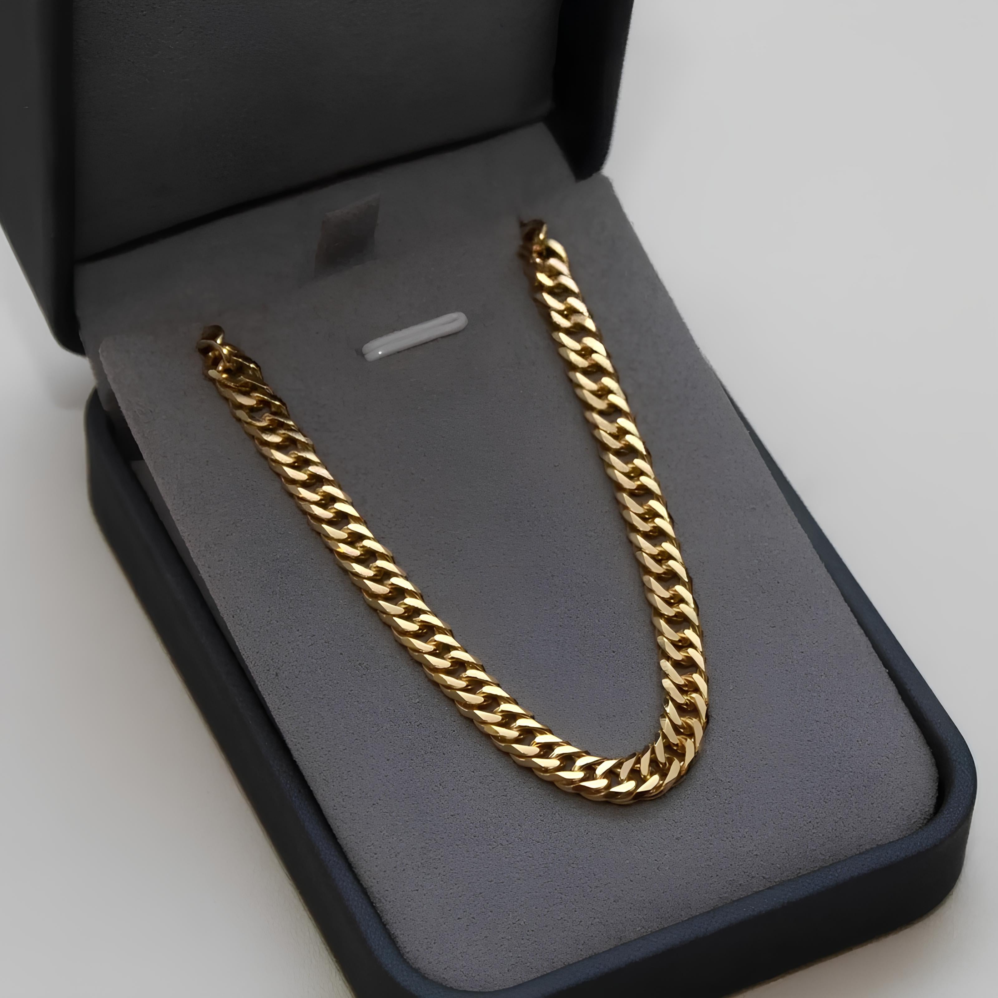 DOUBLE CUBAN CHAIN 6MM - GOLD
