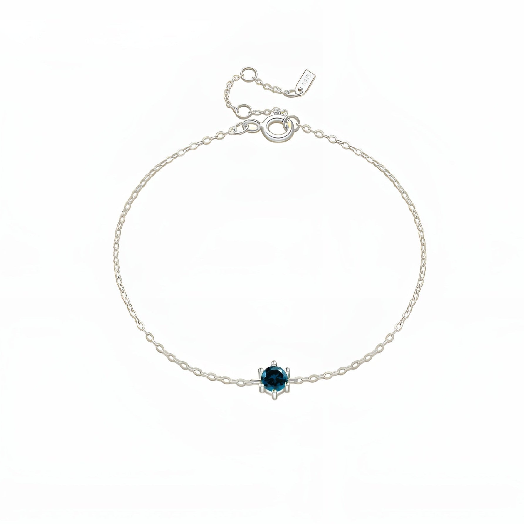 Crystal Zircon Bracelet Silver