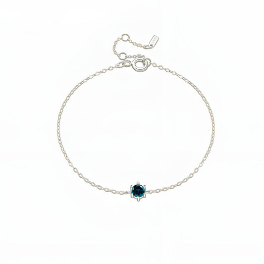 Crystal Zircon Bracelet Silver