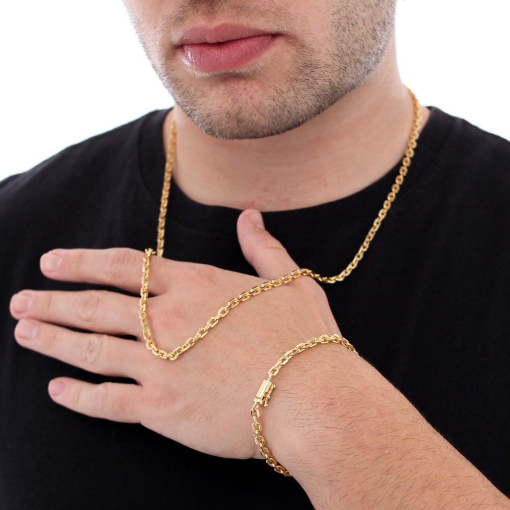 PAPERCLIP BRACELETS 4MM - GOLD
