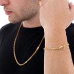 PAPERCLIP BRACELETS 4MM - GOLD