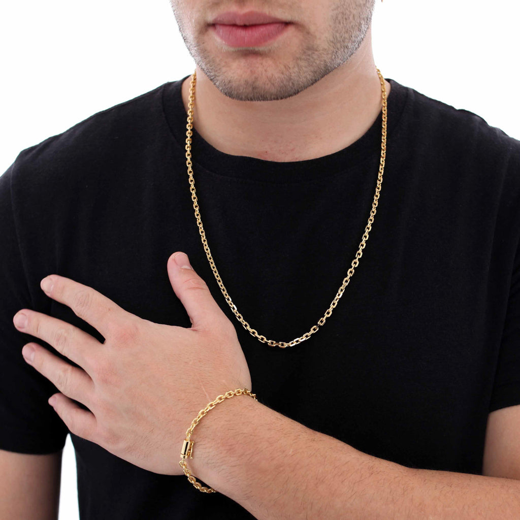 PAPERCLIP BRACELETS 4MM - GOLD
