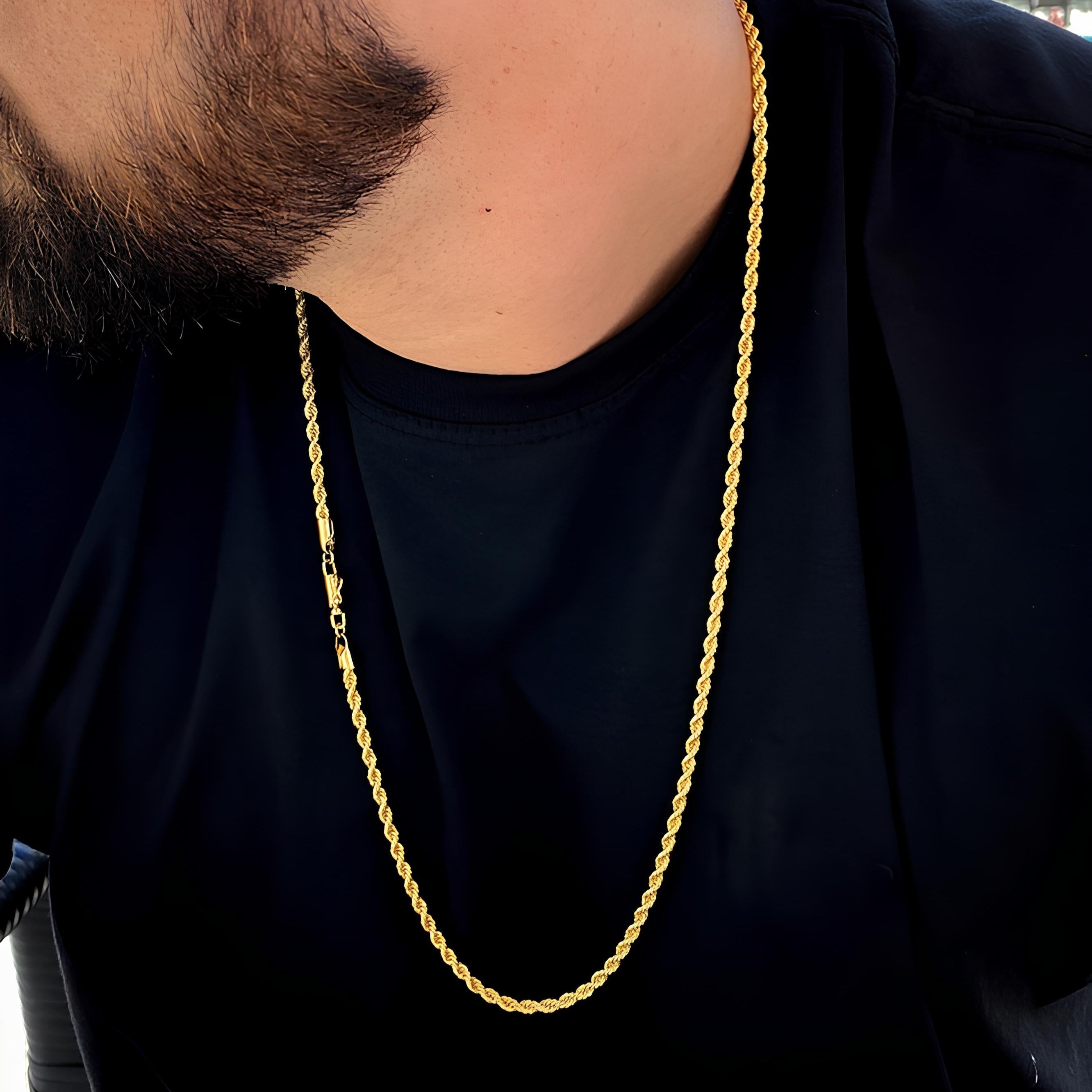 ROPE CHAIN 3MM - GOLD