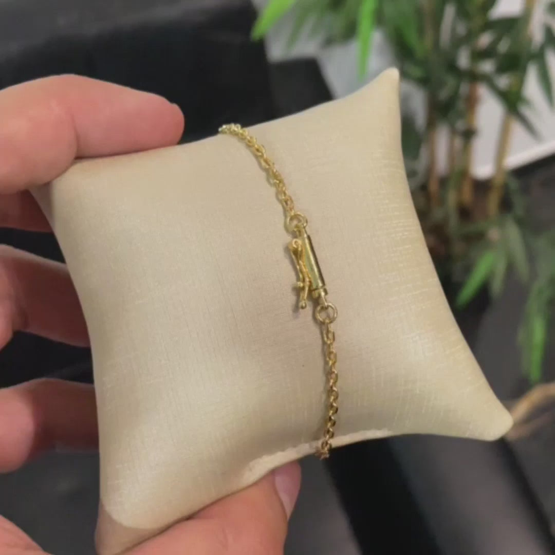 PAPER CLIP BRACELETS 2MM - GOLD