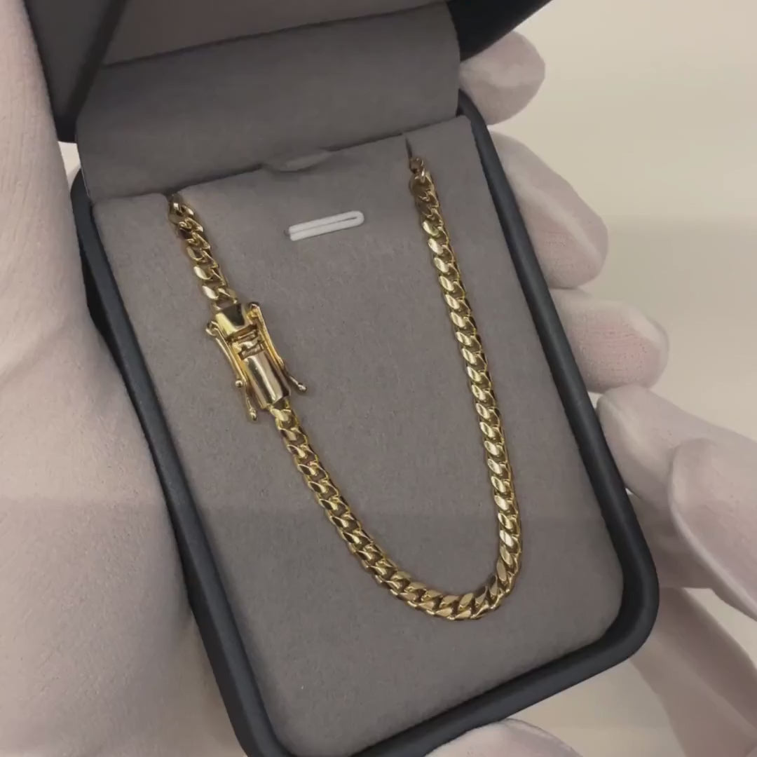 CUBAN CHAIN 4MM  - GOLD