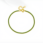 Gold Tennis Zircon Bracelet