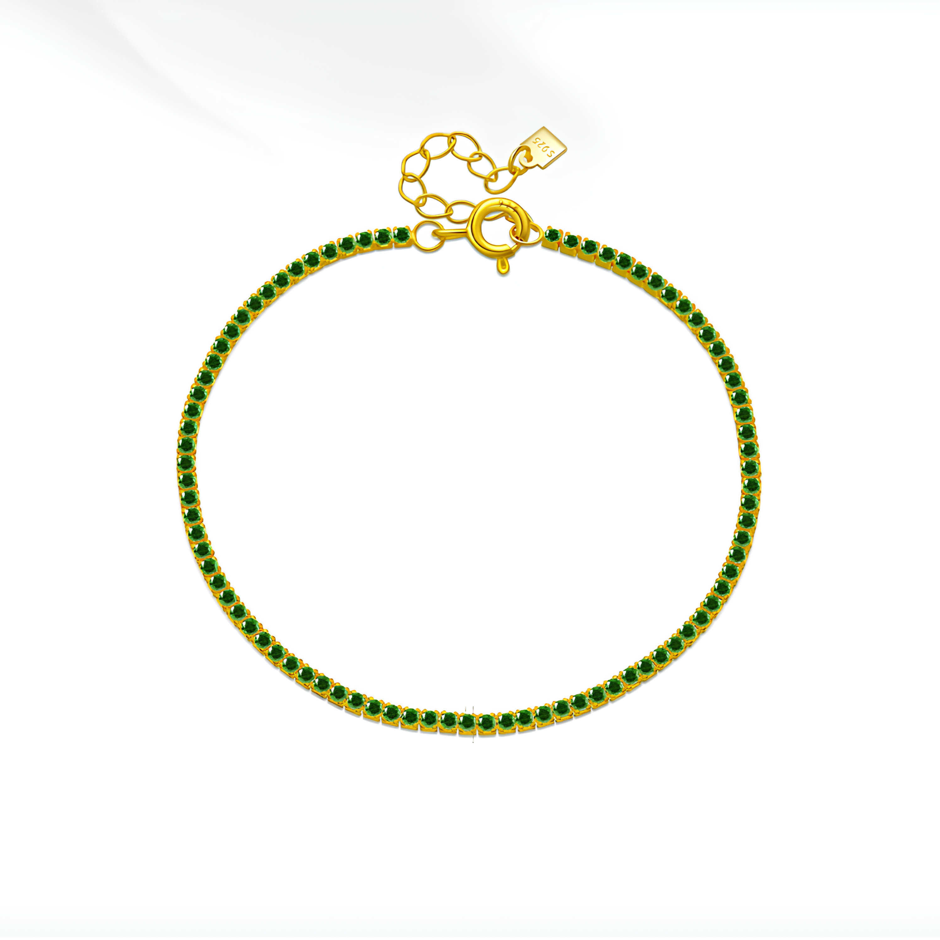Gold Tennis Zircon Bracelet